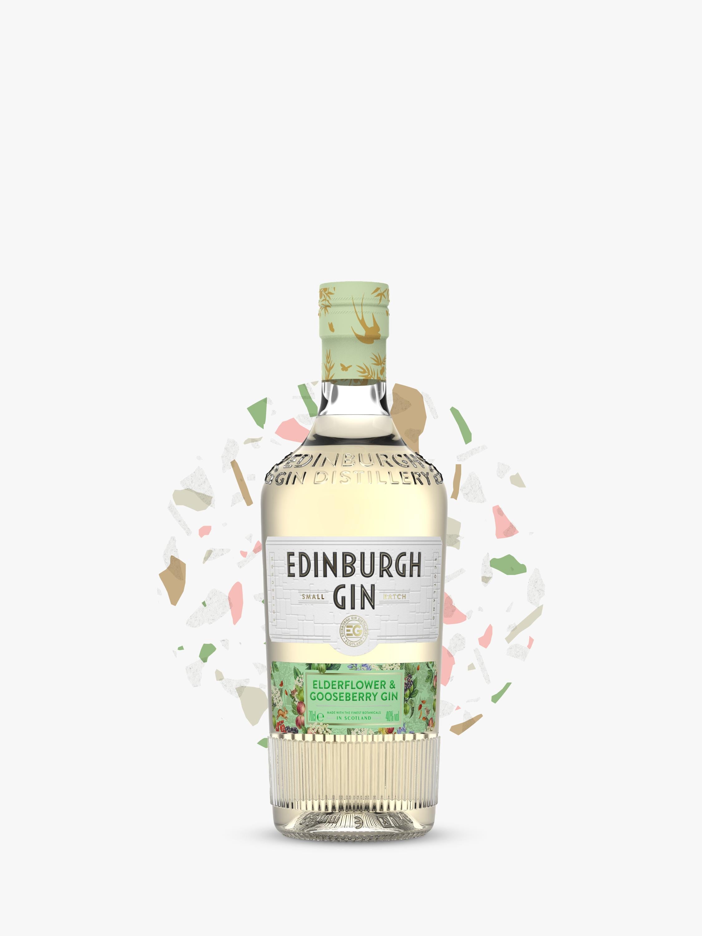 Edinburgh Gin Elderflower Gooseberry gin 70cl, imported from the UK