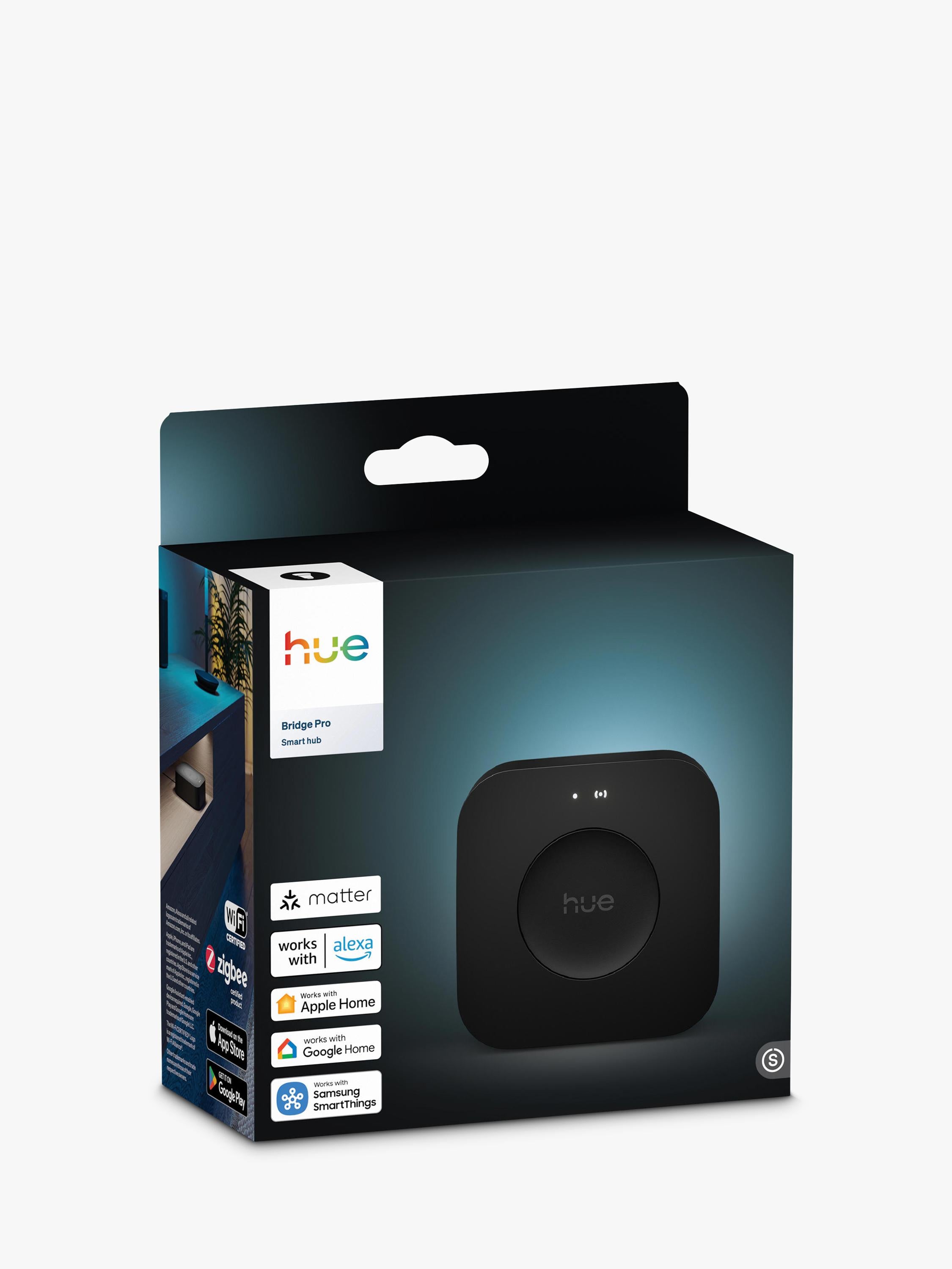 Philips Hue Bridge Pro smart hub black (British brand)