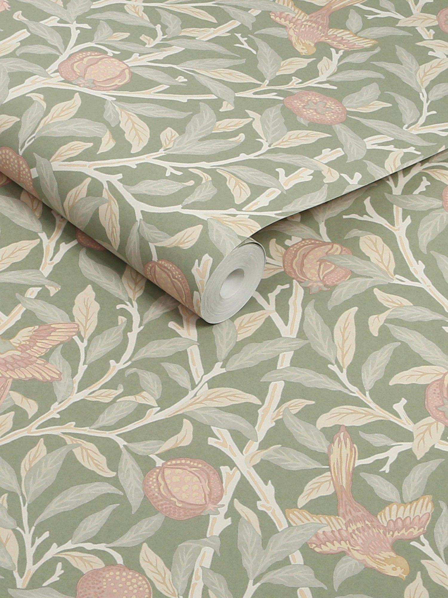 William Morris Bird & Pomegranate Wallpaper (British brand)