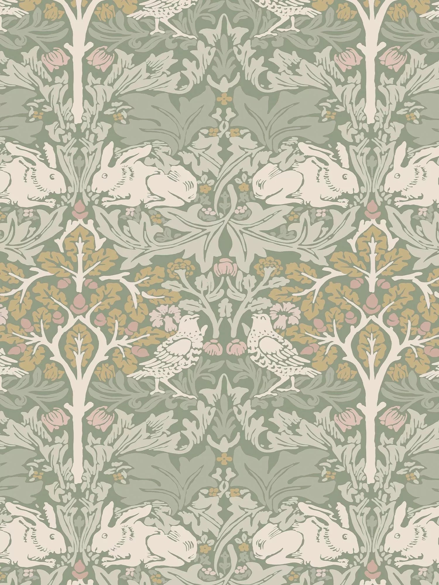 William Morris At Home Lullaby Wallpaper (British brand)
