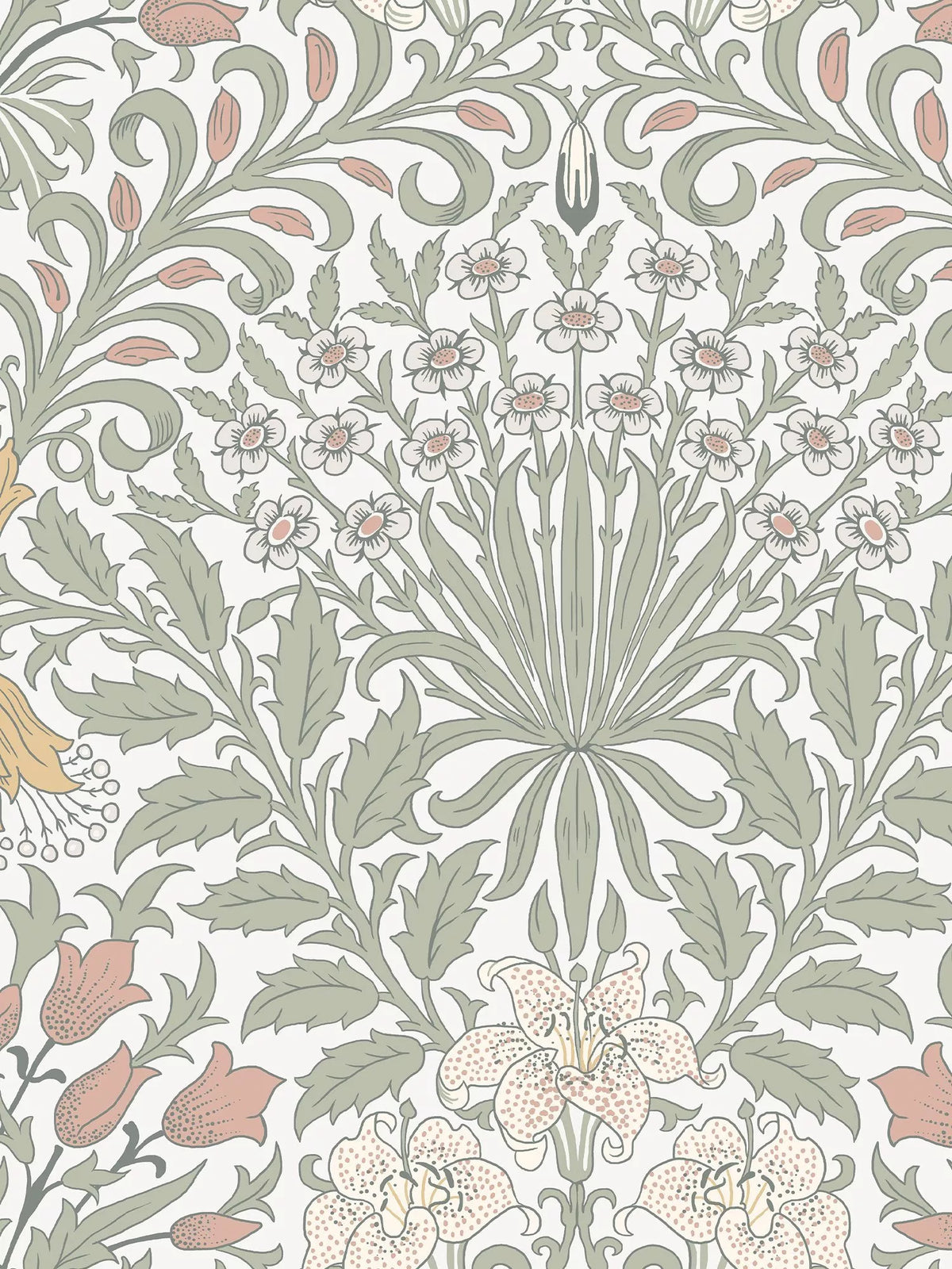 William Morris At Home Garden Wallpaper