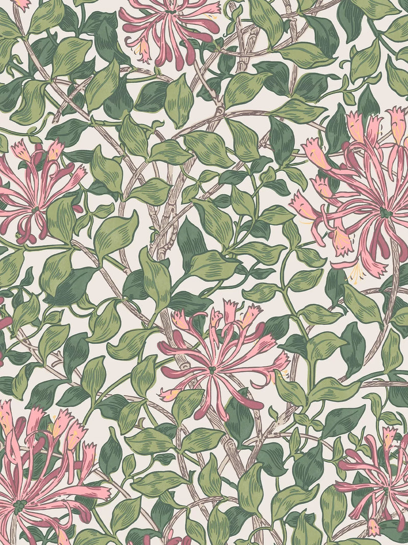 William Morris At Home Honeysuckle wallpaper (British brand)