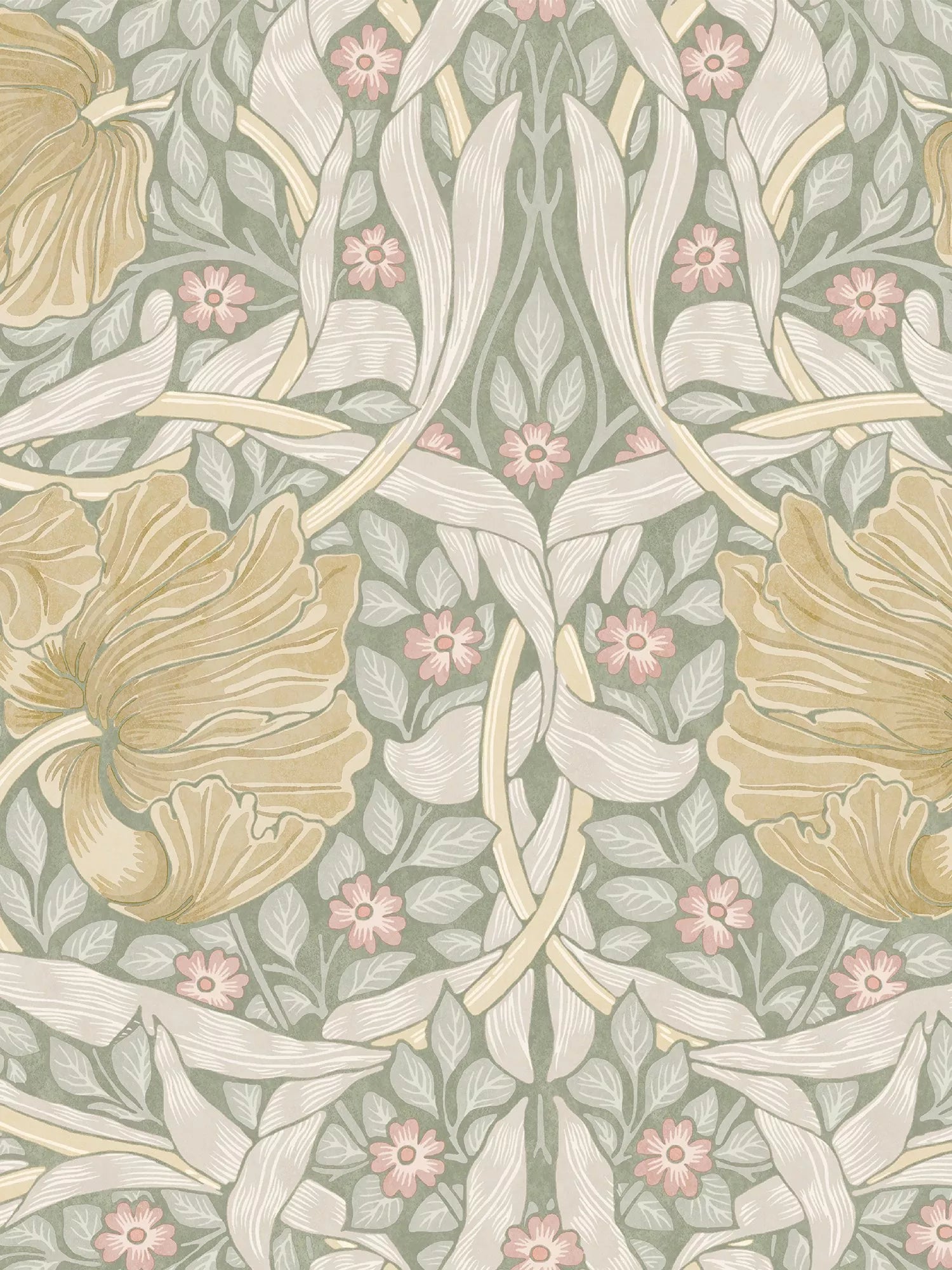 William Morris At Home Pimpernel wallpaper (British brand)