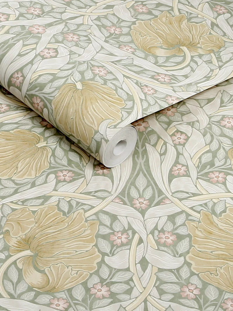 William Morris At Home Pimpernel wallpaper (British brand)
