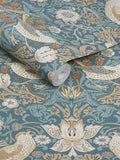 William Morris At Home Strawberry Thief wallpaper Washed Blue, UK version
