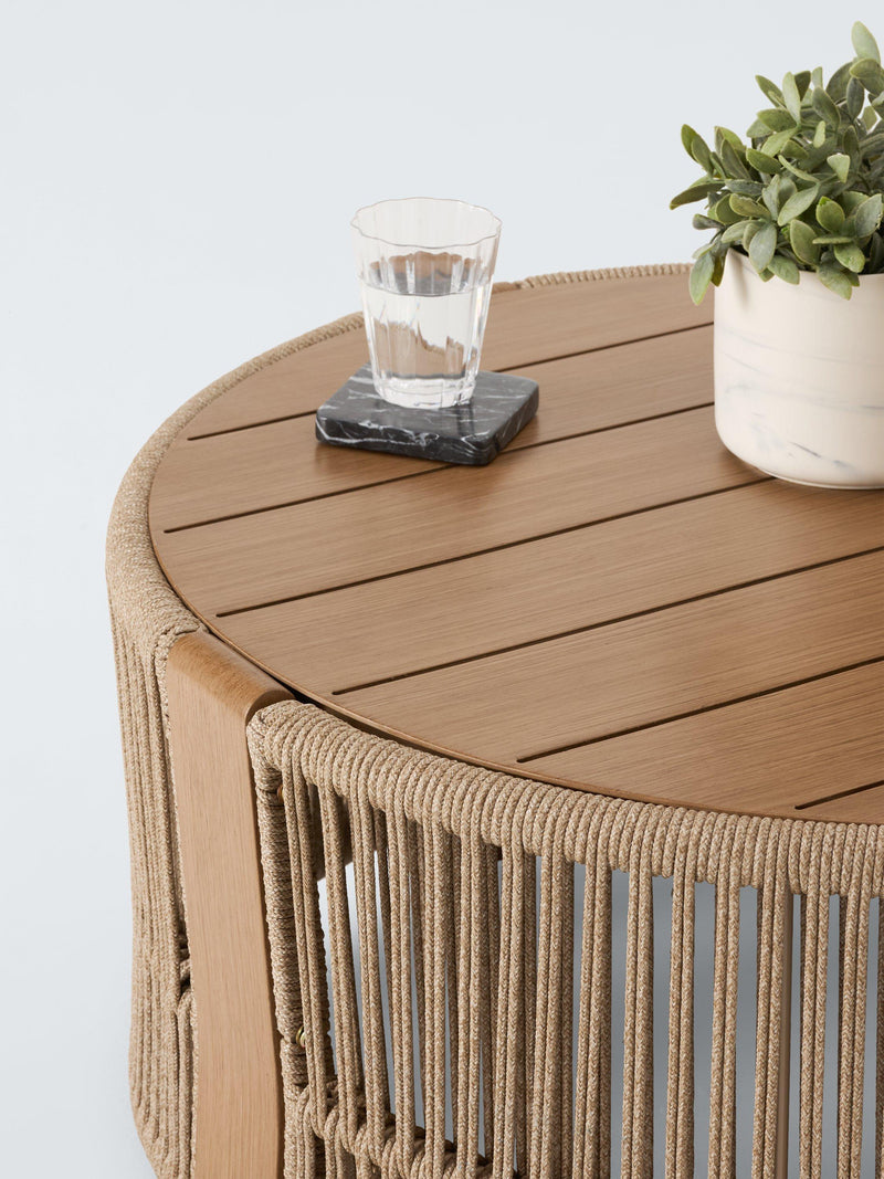 John Lewis Cord round garden coffee table 80cm - British product