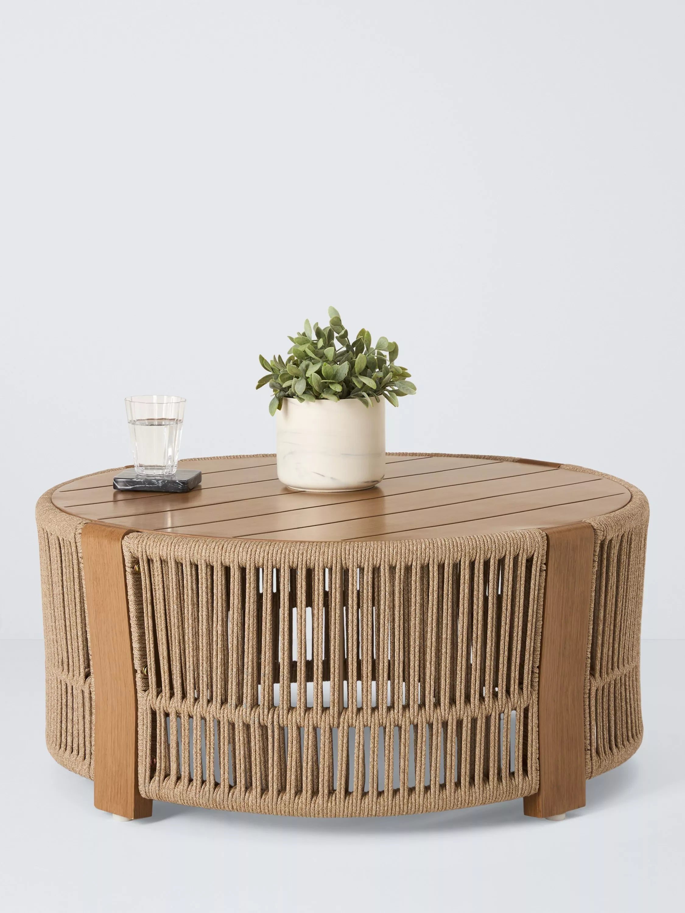 John Lewis Cord round garden coffee table 80cm - British product