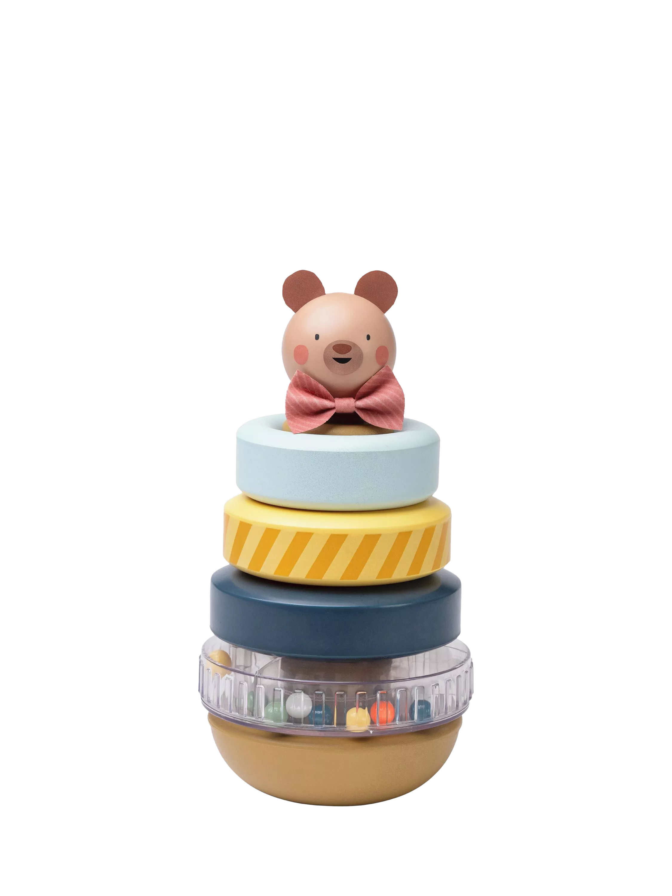 Taf Toys Stack-a-Bear stacking toy with colourful rings (British brand)
