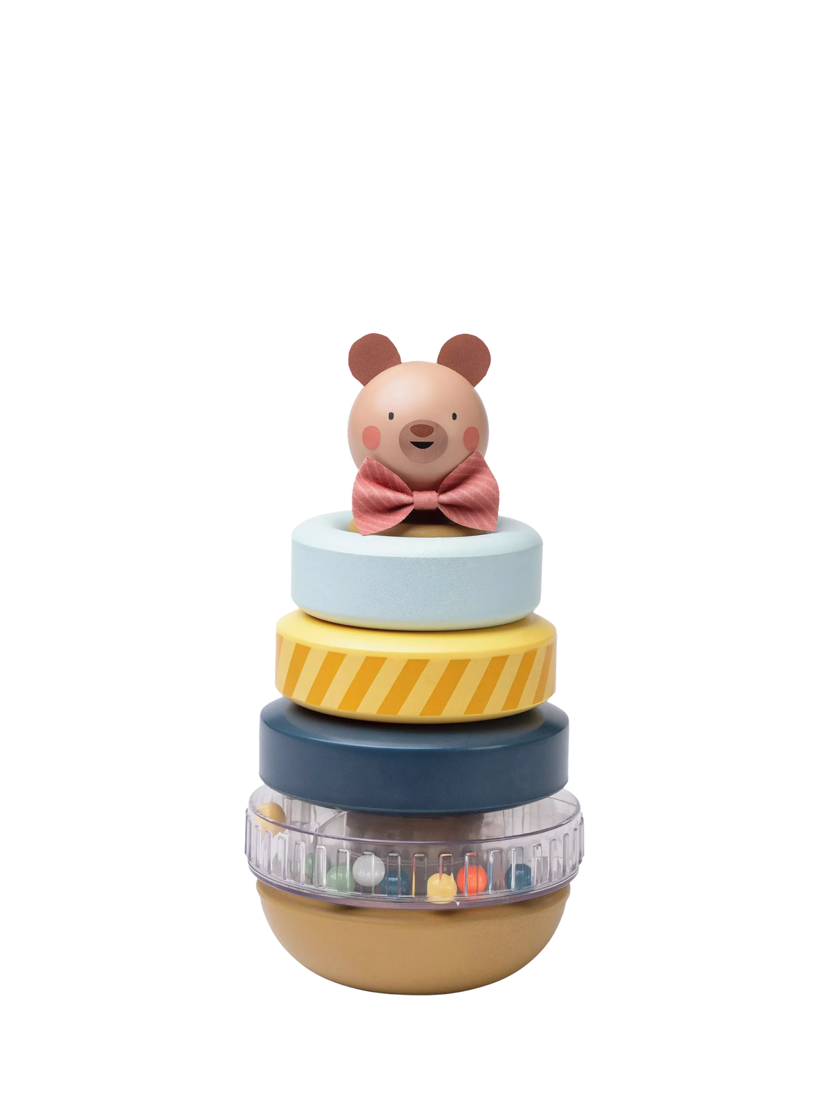 Taf Toys Stack-a-Bear stacking toy with colourful rings (British brand)