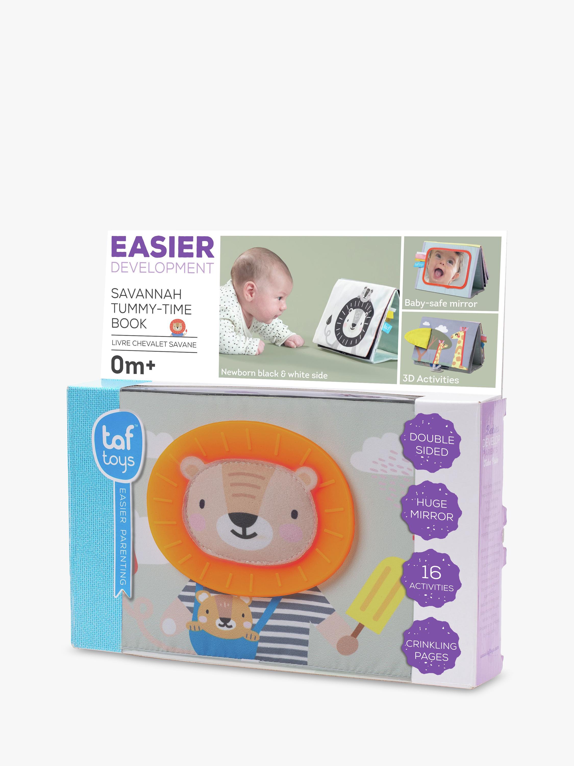 Taf Toys Savannah tummy time book, imported from the UK