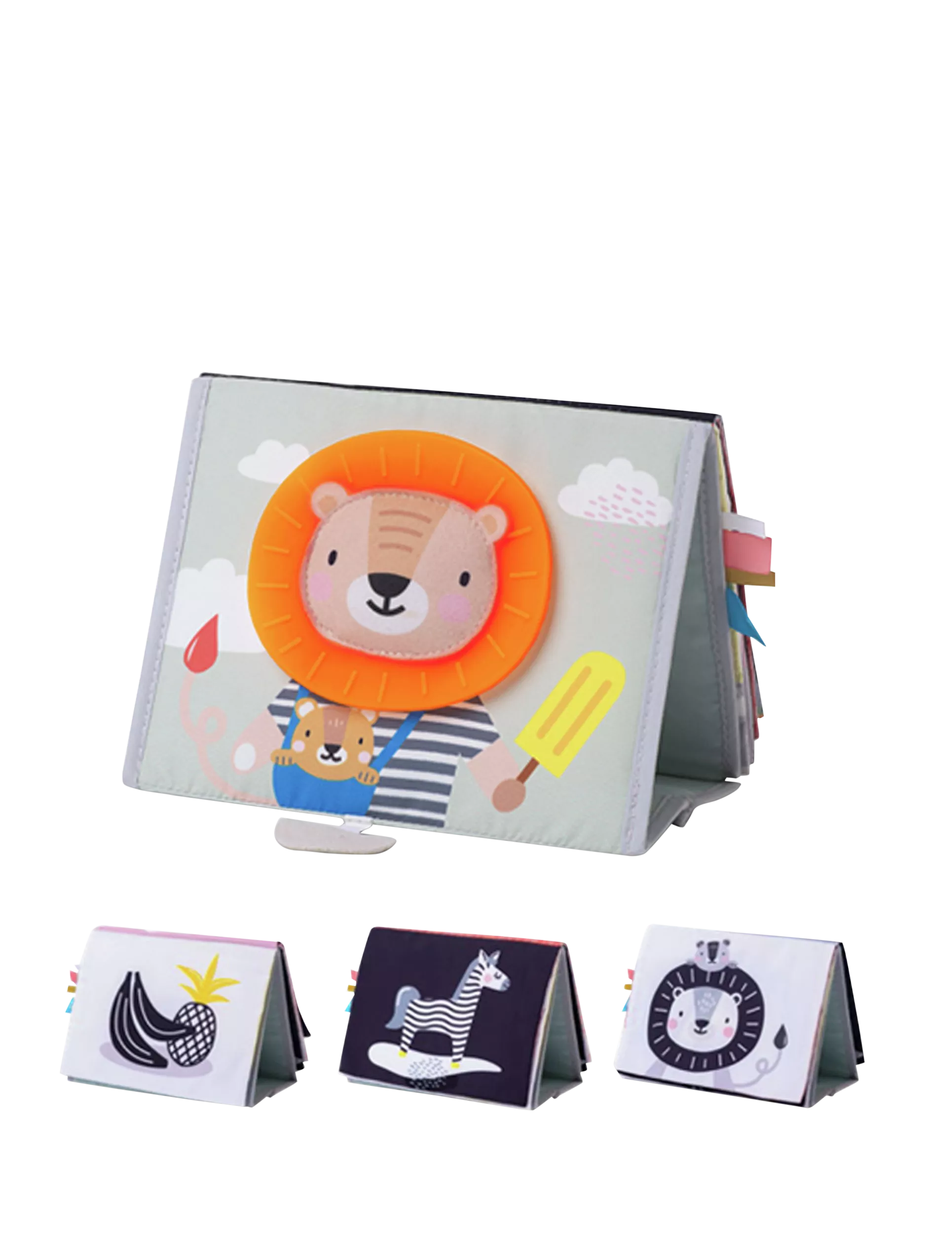 Taf Toys Savannah tummy time book, imported from the UK