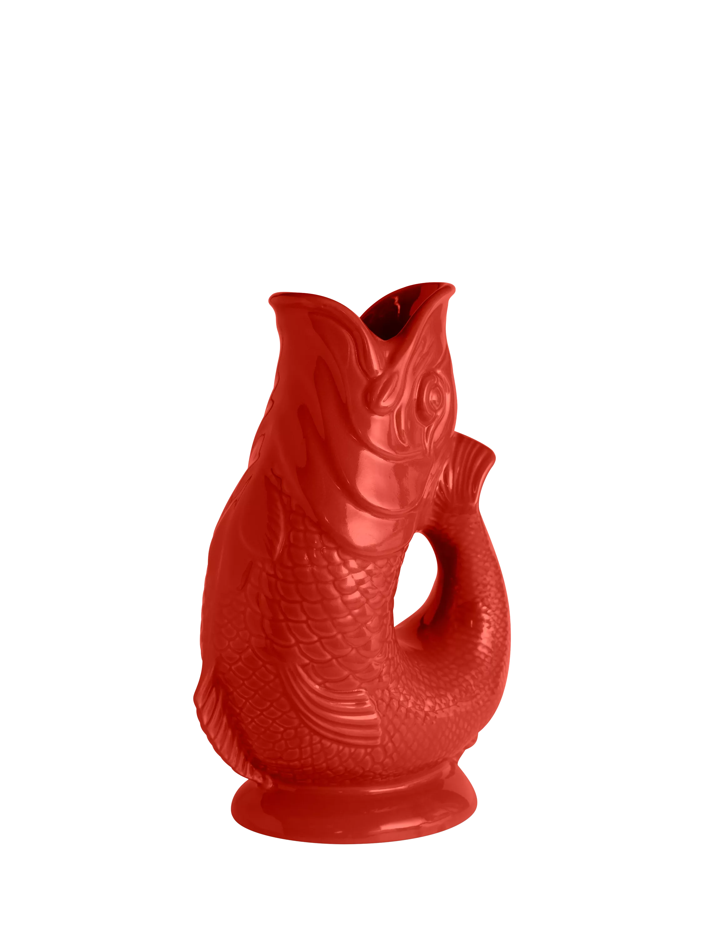 Wade Pottery fish earthenware jug 1.2L red (British brand)