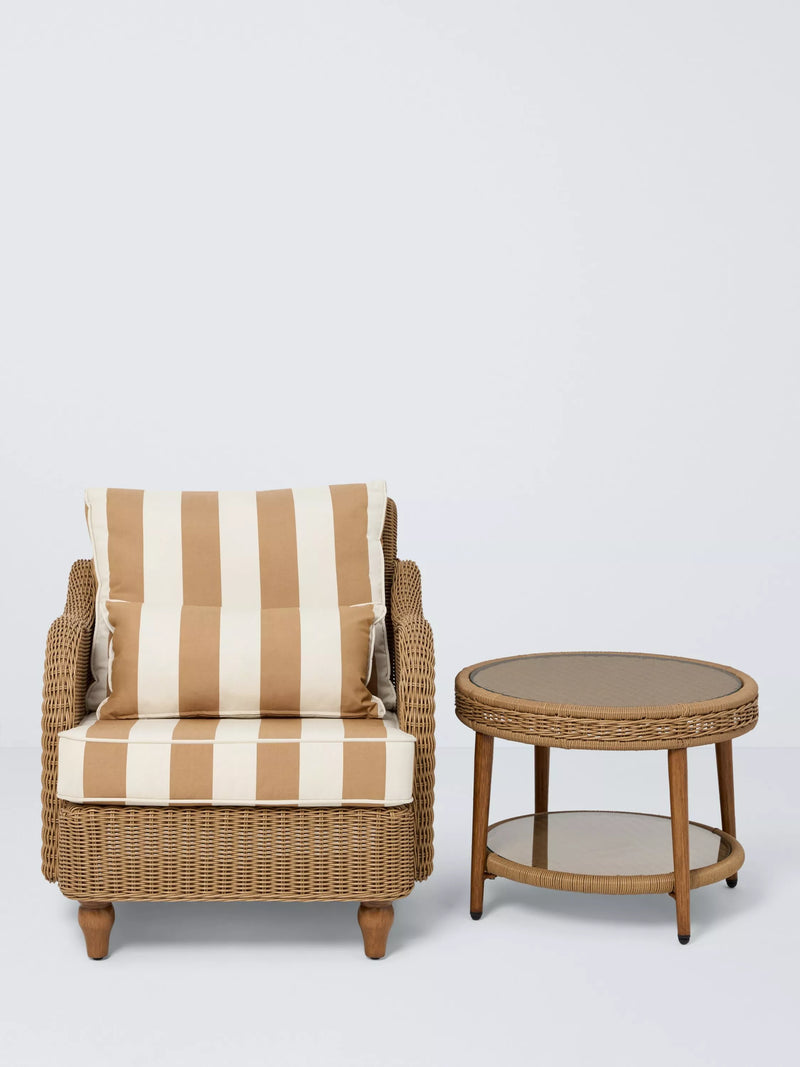 John Lewis Felix woven garden coffee table 61cm, UK version
