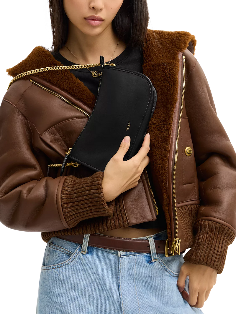 Coach Waverly leather shoulder bag (British brand)