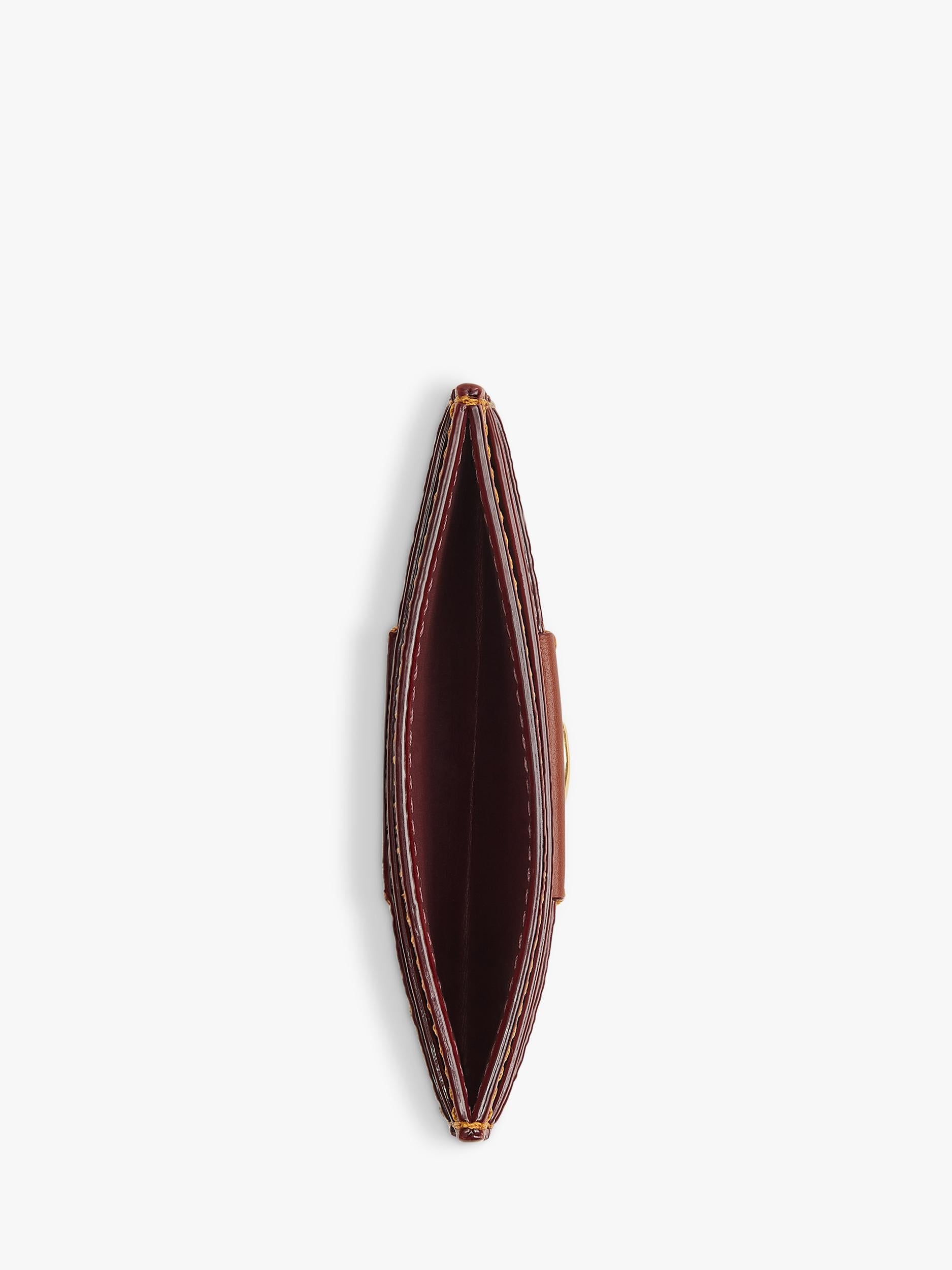 Coach Signature leather and canvas card case Maple - British product