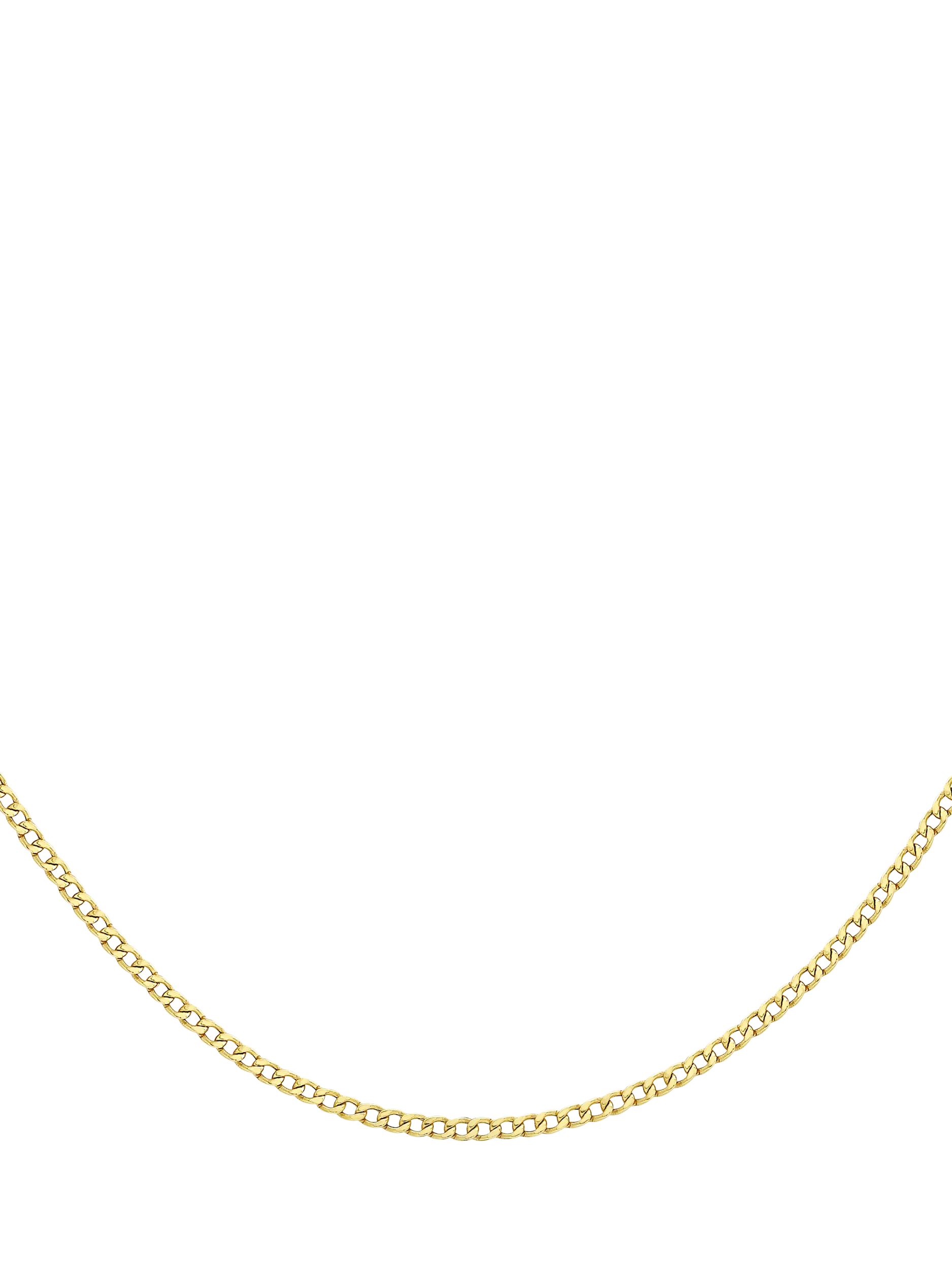 IBB 9ct yellow gold curb chain 41cm - British product