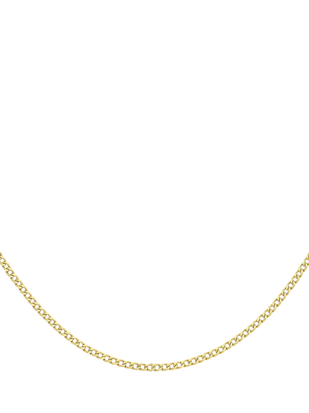 IBB 9ct yellow gold curb chain 41cm - British product