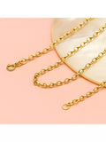 IBB 9ct yellow gold diamond cut oval belcher chain 41cm, imported from the UK
