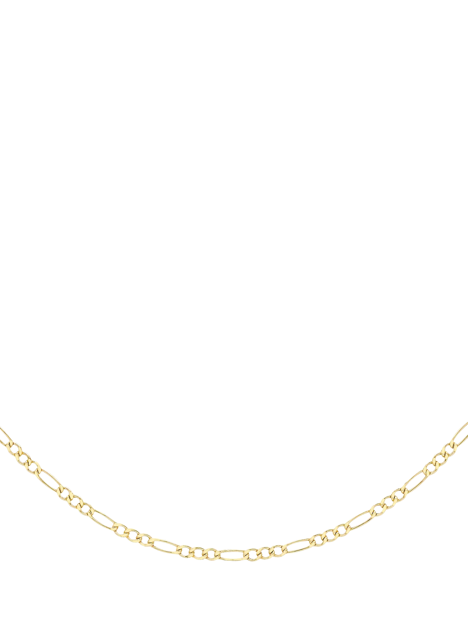 IBB 9ct yellow gold Figaro chain necklace - British product