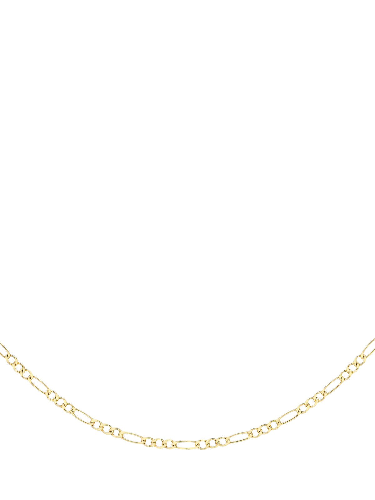 IBB 9ct yellow gold Figaro chain necklace - British product