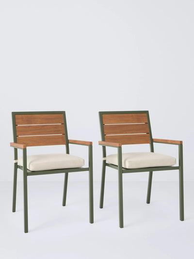 John Lewis John Lewis Platform Garden Dining Armchair Set of 2- Buy online at McGrocer
