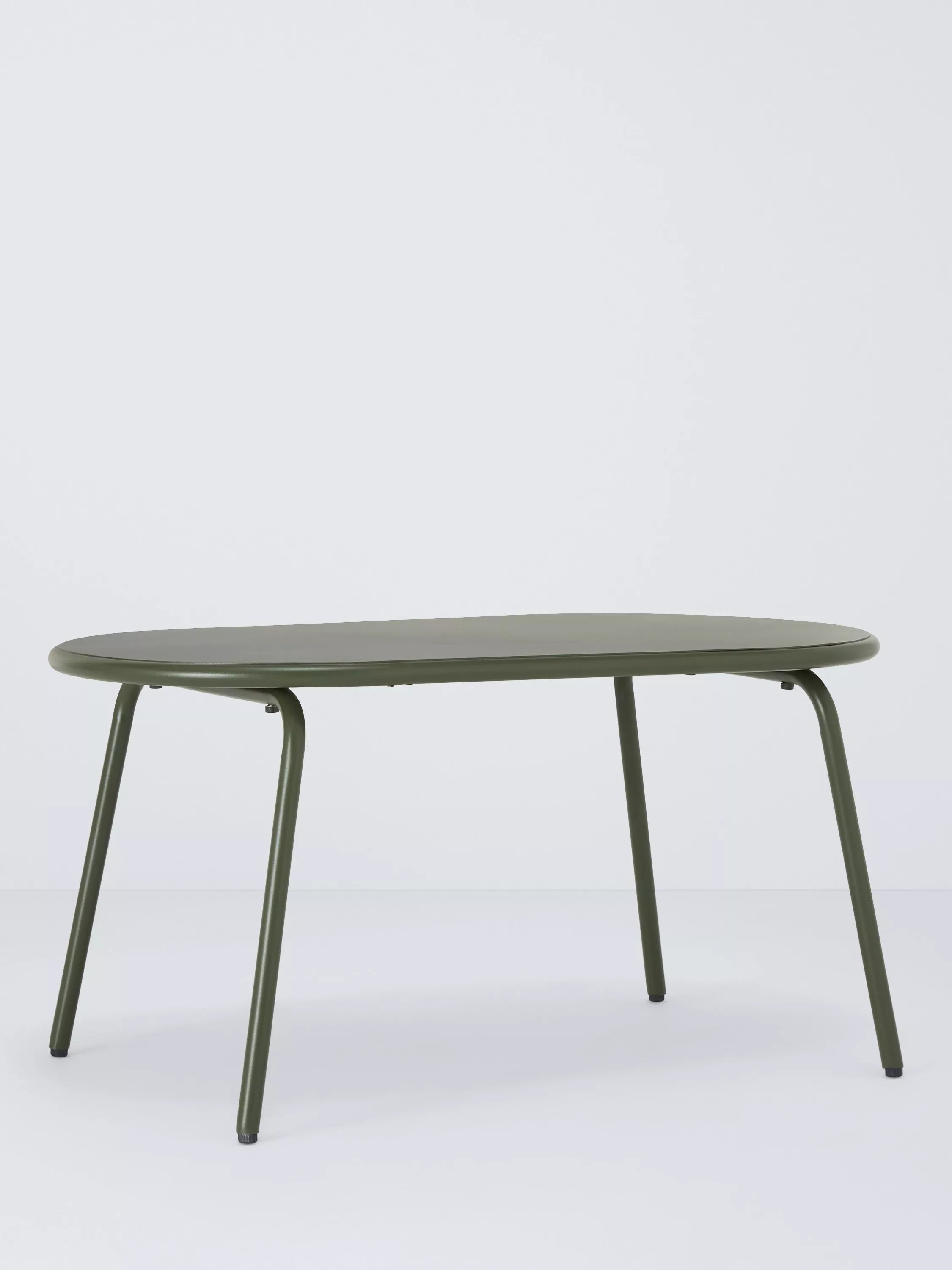 John Lewis Oval Metal Garden Coffee Table, 90cm, Avocado