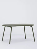 John Lewis Oval Metal Garden Coffee Table, 90cm, Avocado