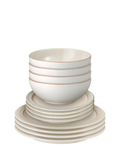 Denby Heritage Atrium stoneware dinnerware set Natural 12 piece - British product
