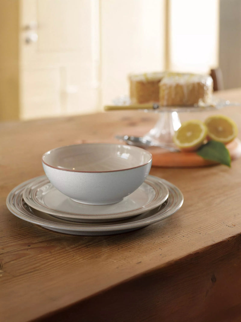 Denby Heritage Atrium stoneware dinnerware set Natural 12 piece - British product