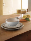 Denby Heritage Atrium stoneware dinnerware set Natural 12 piece - British product