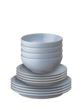 Denby Sky Blue 12-piece stoneware dinnerware set (British brand)
