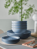 Denby Sky Blue 12-piece stoneware dinnerware set (British brand)