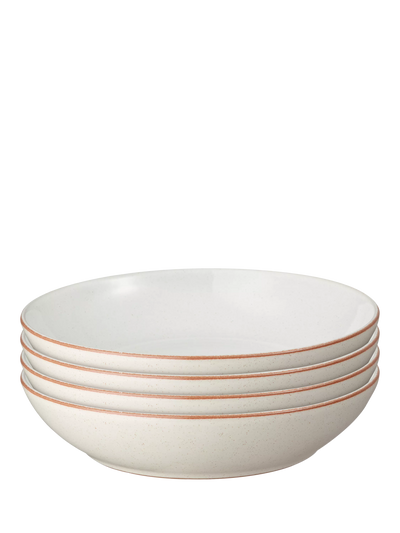 John Lewis Denby Heritage Atrium Stoneware Pasta Bowl Set of 4, Natural- Buy online at McGrocer