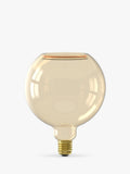 Calex gold-tinted LED globe bulb G150, imported from the UK