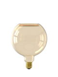 Calex gold-tinted LED globe bulb G150, imported from the UK