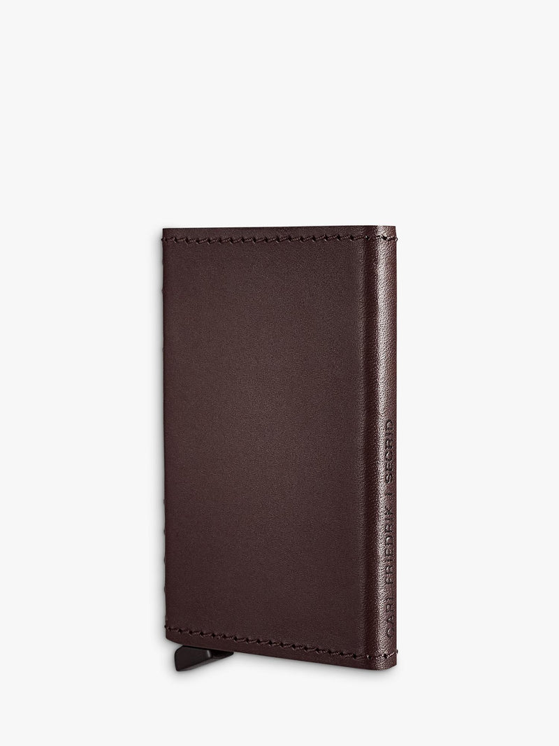 Carl Friedrik leather card holder with RFID blocking (British brand)