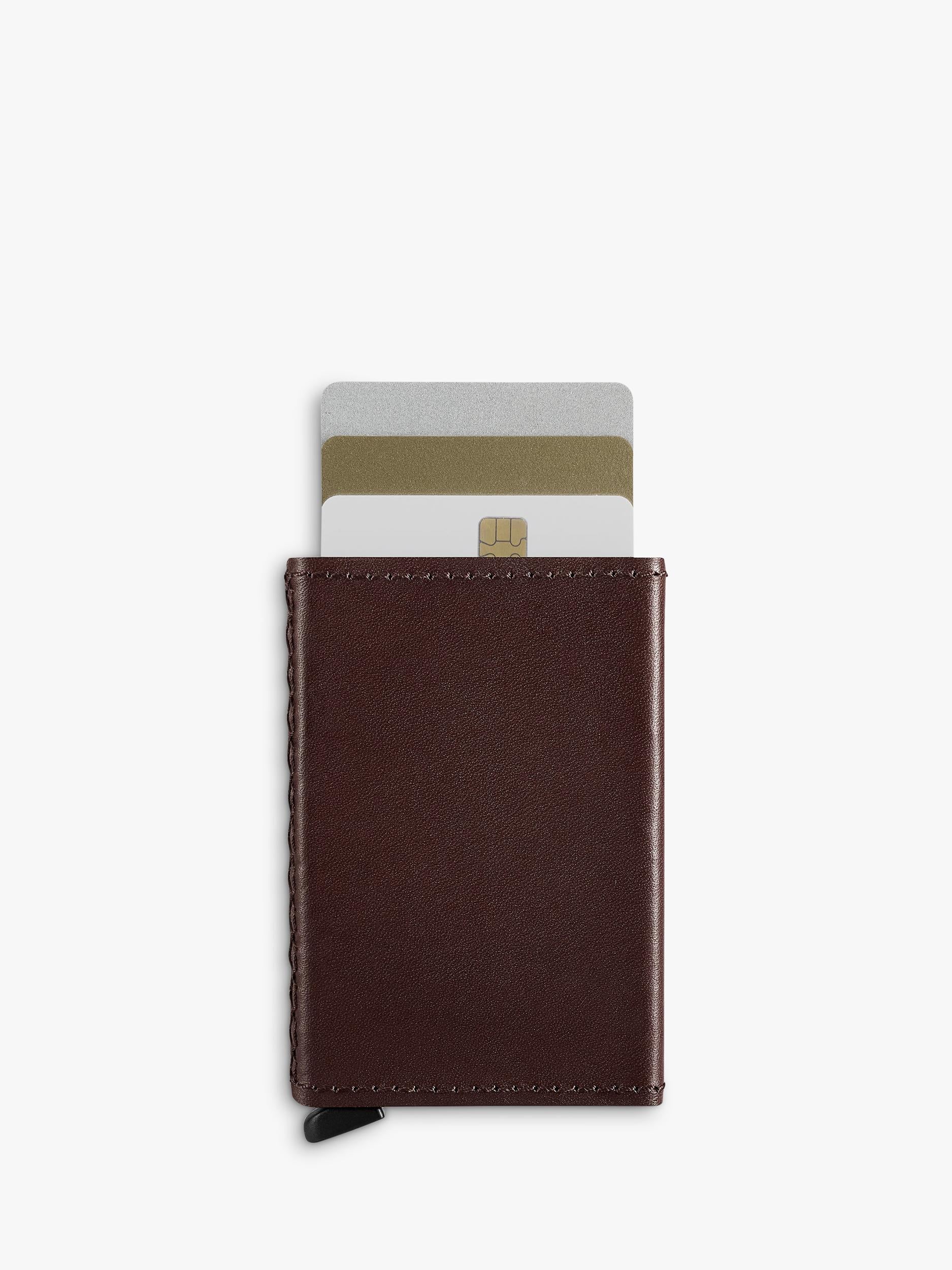 Carl Friedrik leather card holder with RFID blocking (British brand)