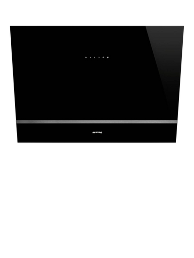 John Lewis Smeg KV28N 90cm Wall Cooker Hood, Black- Buy online at McGrocer