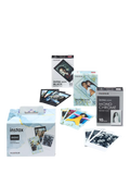 instax Mini Film bundle black frame blue marble monochrome (British brand)