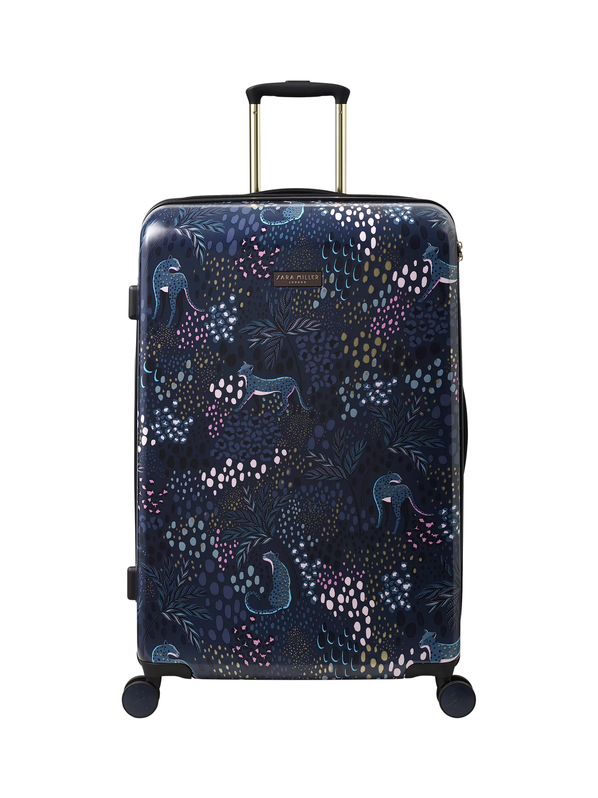 Sara Miller large suitcase Midnight Leopard 77cm 82L - British product