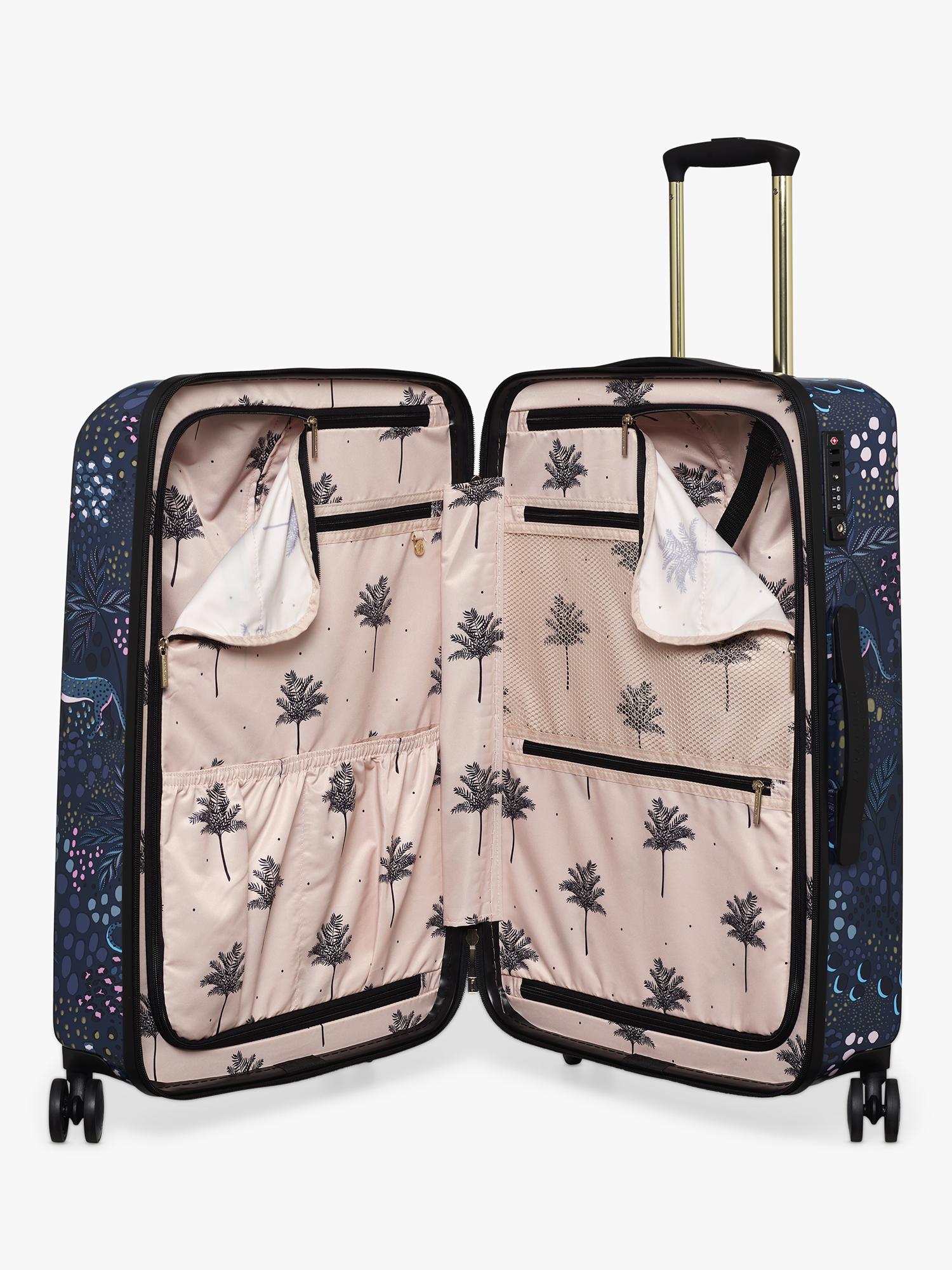 Sara Miller large suitcase Midnight Leopard 77cm 82L - British product