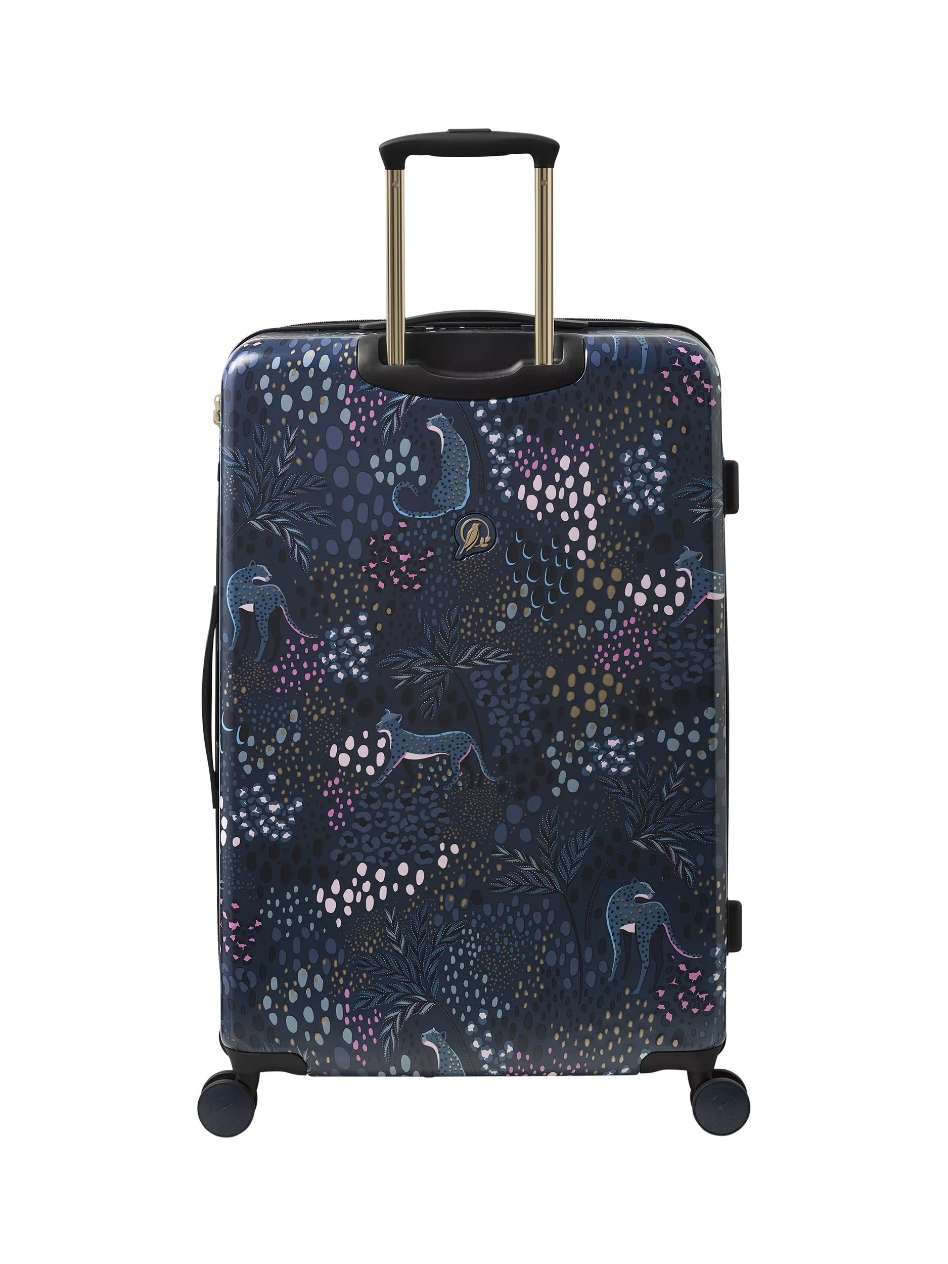 Sara Miller large suitcase Midnight Leopard 77cm 82L - British product