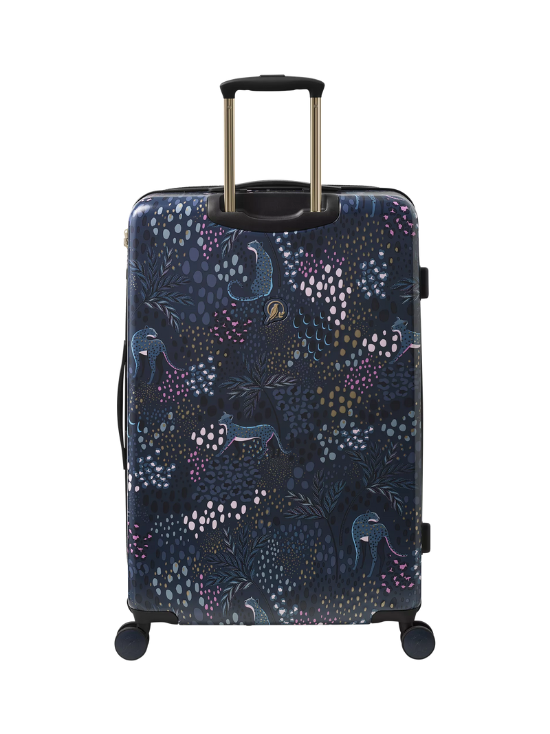 Sara Miller large suitcase Midnight Leopard 77cm 82L - British product