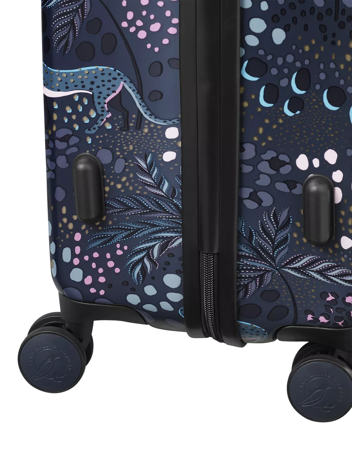 Sara Miller large suitcase Midnight Leopard 77cm 82L - British product