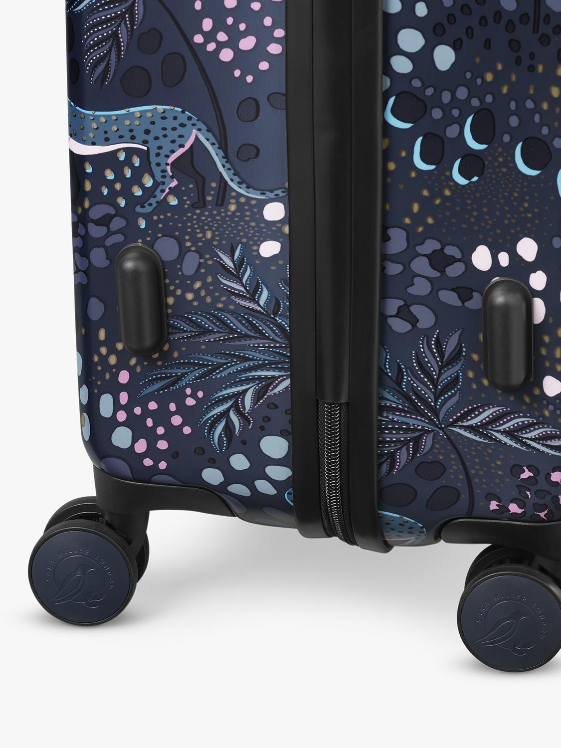 Sara Miller large suitcase Midnight Leopard 77cm 82L - British product