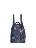 Sara Miller faux saffiano leather mini backpack Midnight Leopard, UK version