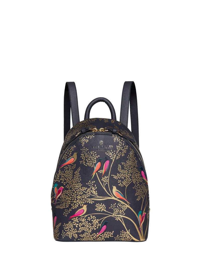 Sara Miller mini backpack Smokey Blue Birds, UK version