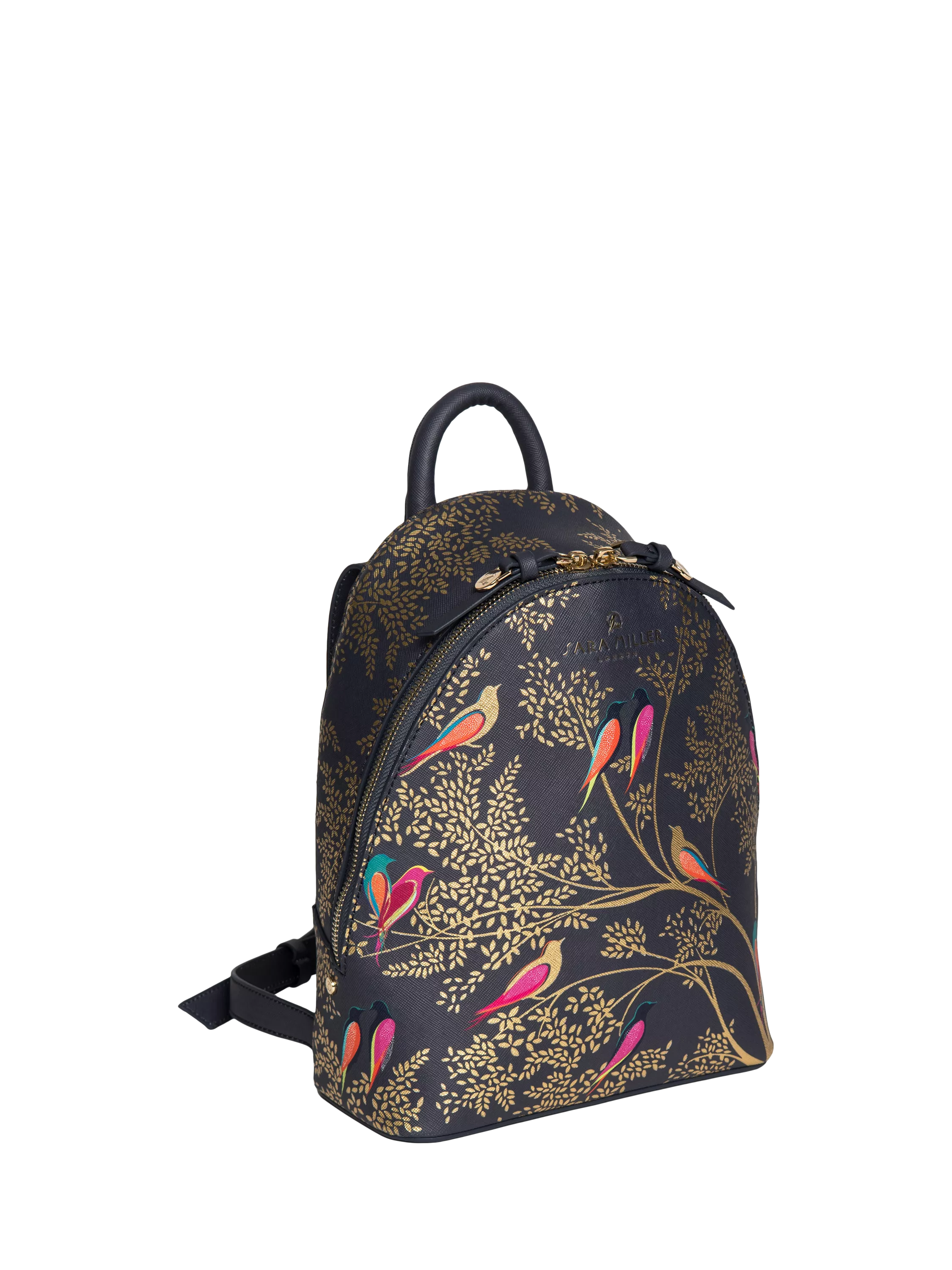 Sara Miller mini backpack Smokey Blue Birds, UK version