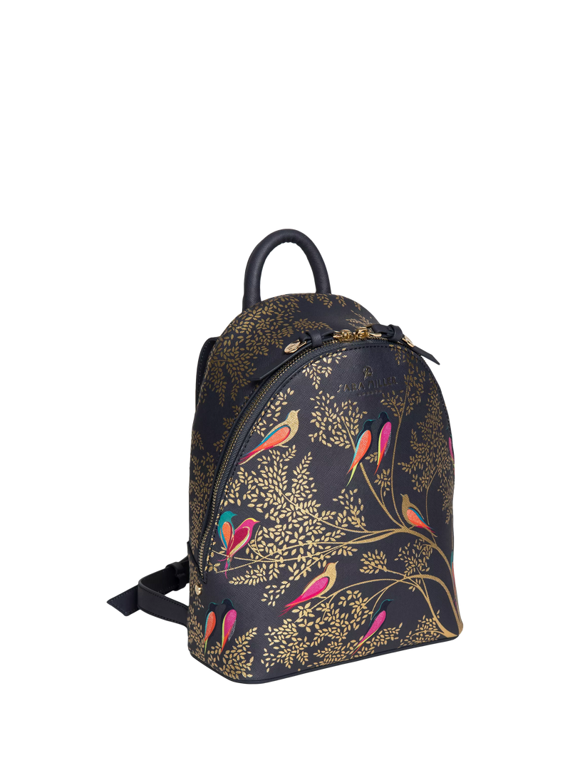 Sara Miller mini backpack Smokey Blue Birds, UK version