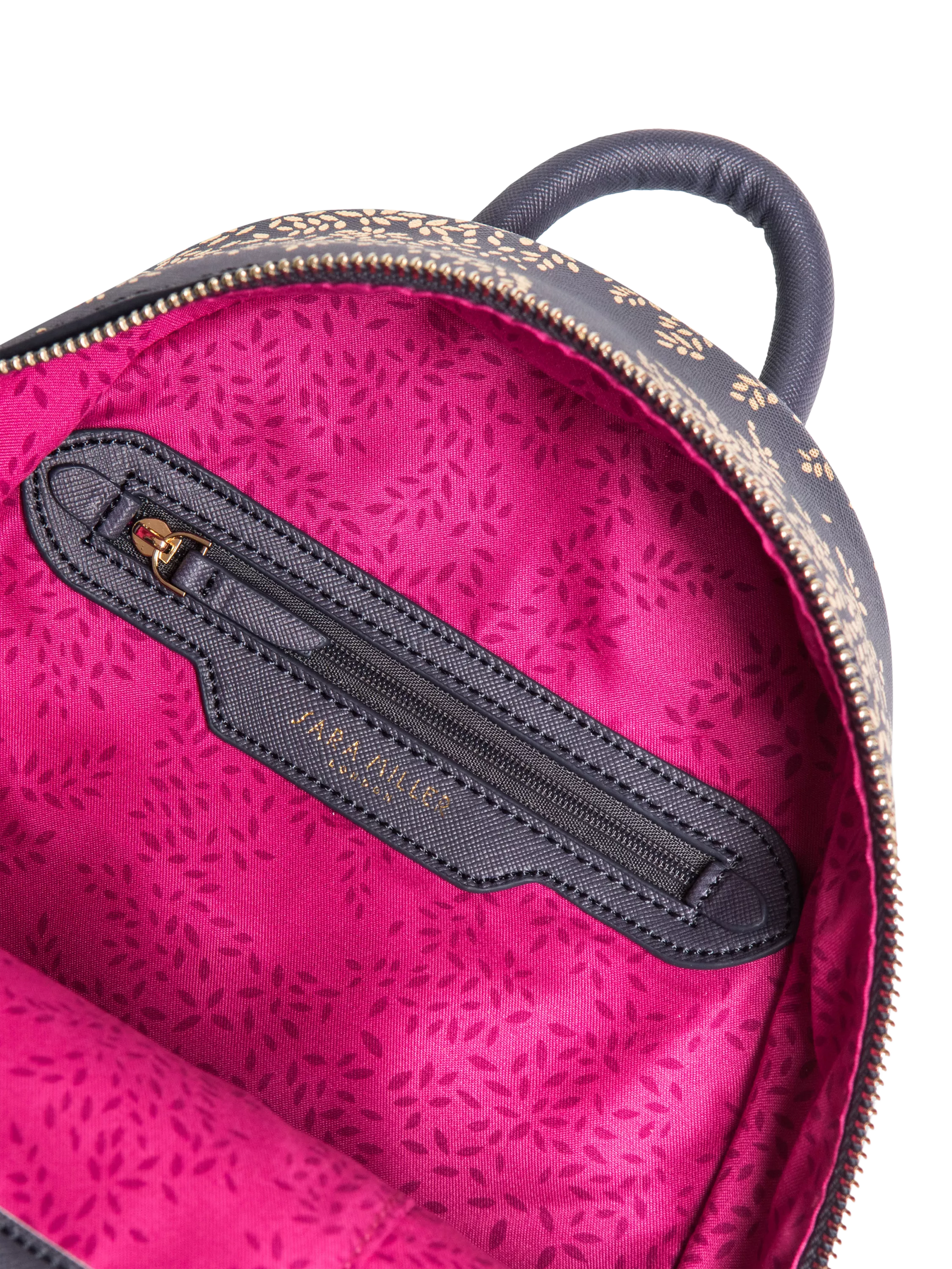 Sara Miller mini backpack Smokey Blue Birds, UK version